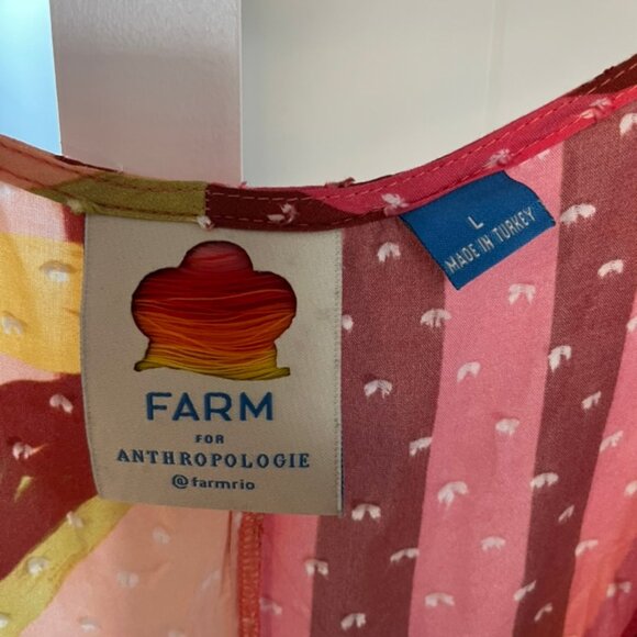 Farm Rio x Anthropologie Wrap Dress – Vibrant Boho Print, Flowy Fit - Picture 2 of 4